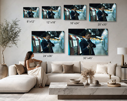 Luxury London Has Fallen canvas wall art with fade-resistant print.