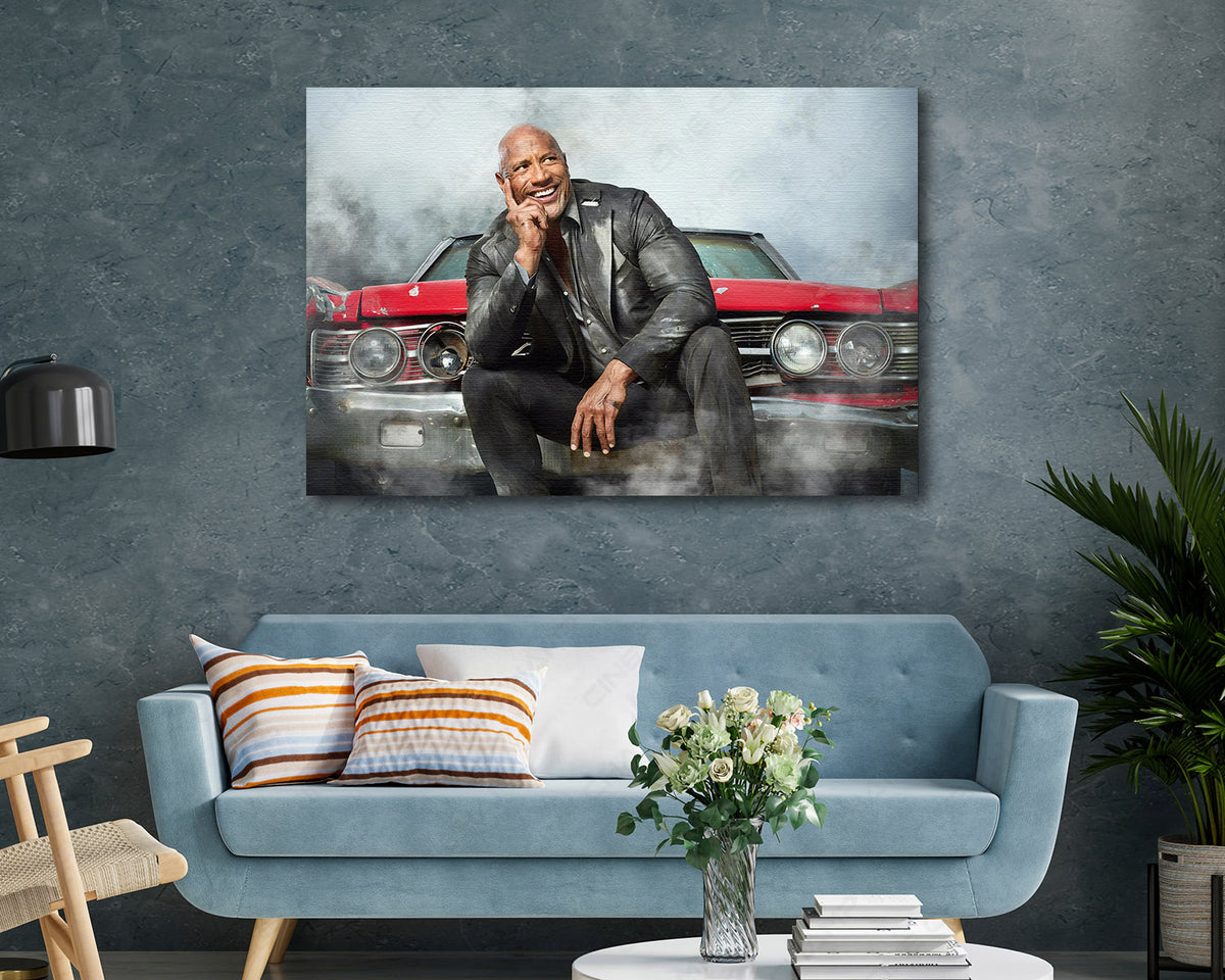 Luke Hobbs Fast and Furious canvas print