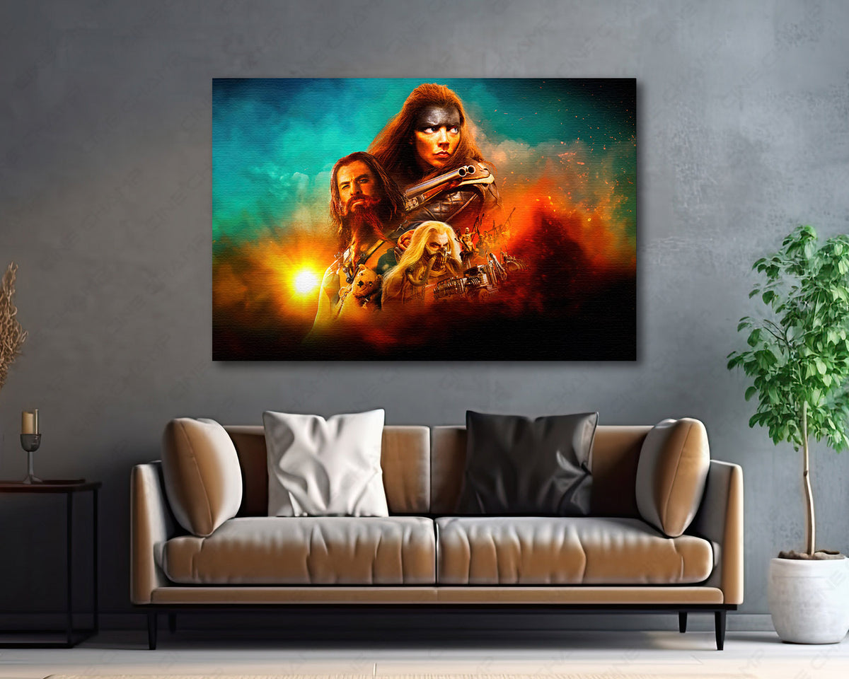 Mad Max Saga cinematic canvas print