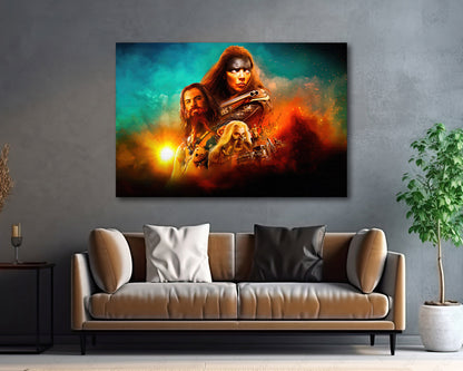 Mad Max Saga cinematic canvas print