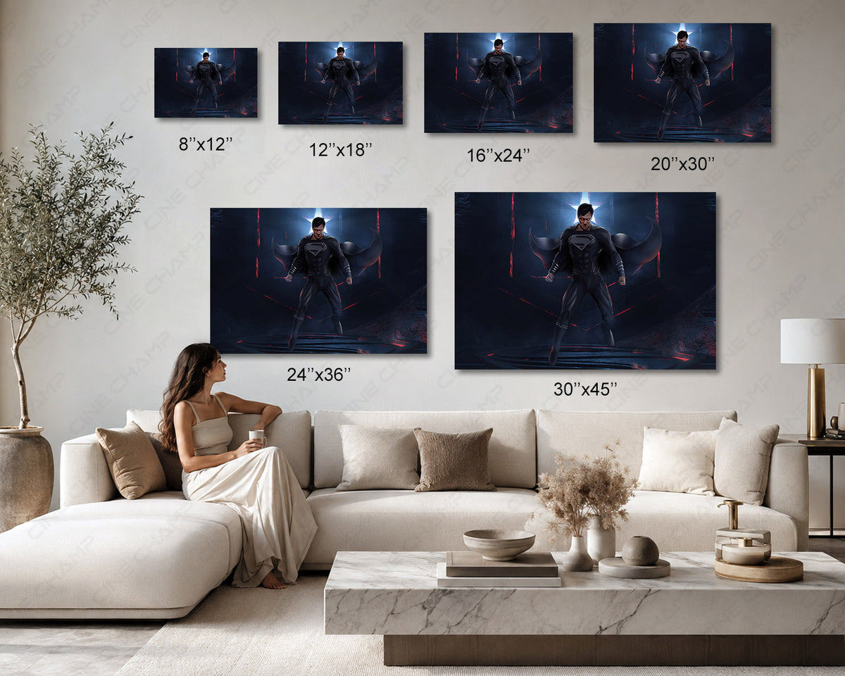Man Of Steel Superhero Wall Art