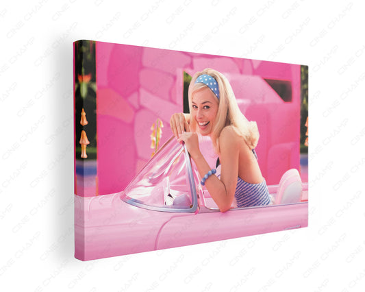 Margot Robbie As Barbie In Barbie Canvas Wall Art