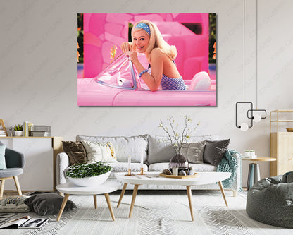 Margot Robbie As Barbie Movie Artwork