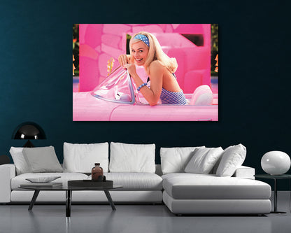 Margot Robbie Barbie Movie Canvas Print