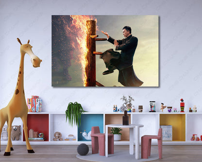 Martial arts canvas for home theater