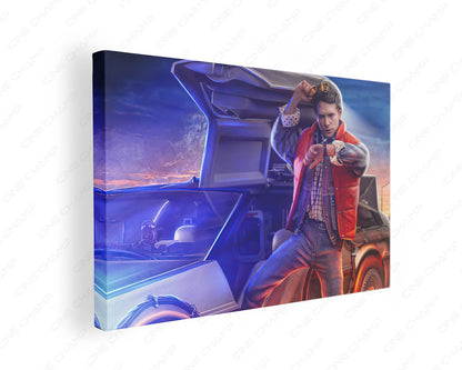 Marty McFly Back to the Future Canvas Wall Art