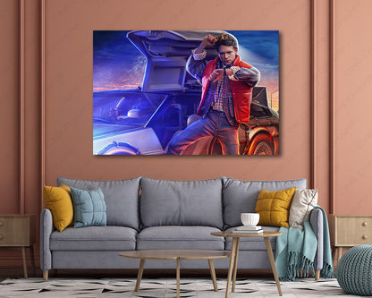Marty McFly Back to the Future Canvas Wall Art