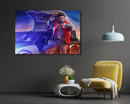 Marty McFly Back to the Future Canvas Wall Art