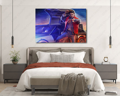 Marty McFly Back to the Future Canvas Wall Art