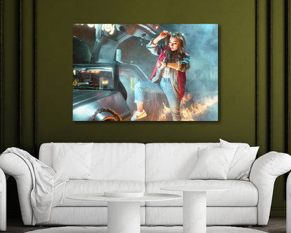 Marty McFly Movie Canvas Print