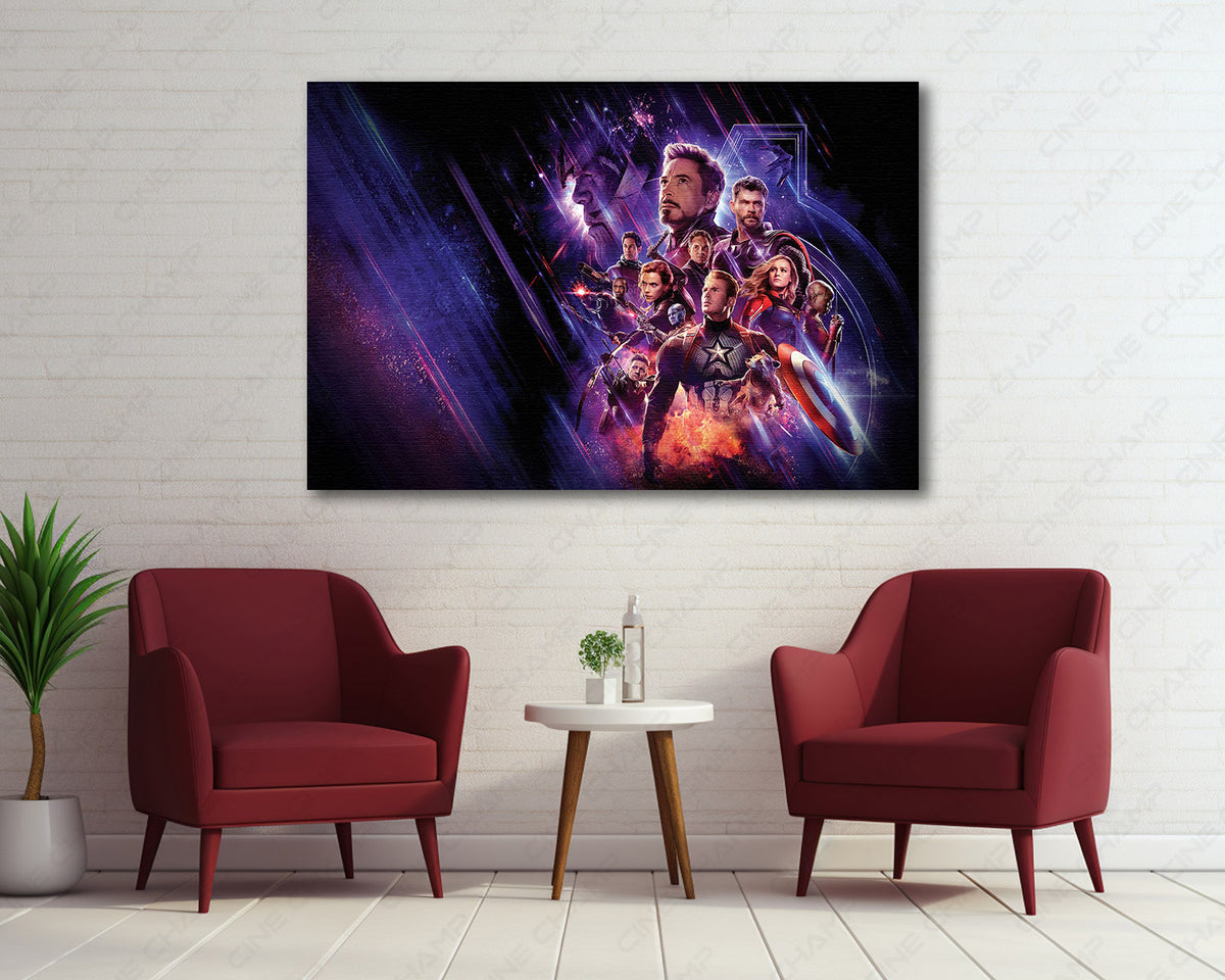Marvel Endgame movie canvas artwork
