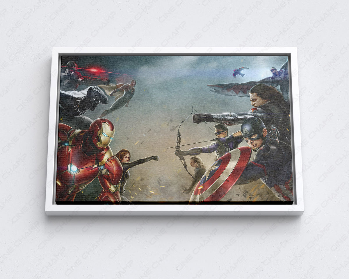Marvel Heroes Cinematic Poster Canvas