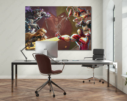Marvel Rivals gaming room artwork