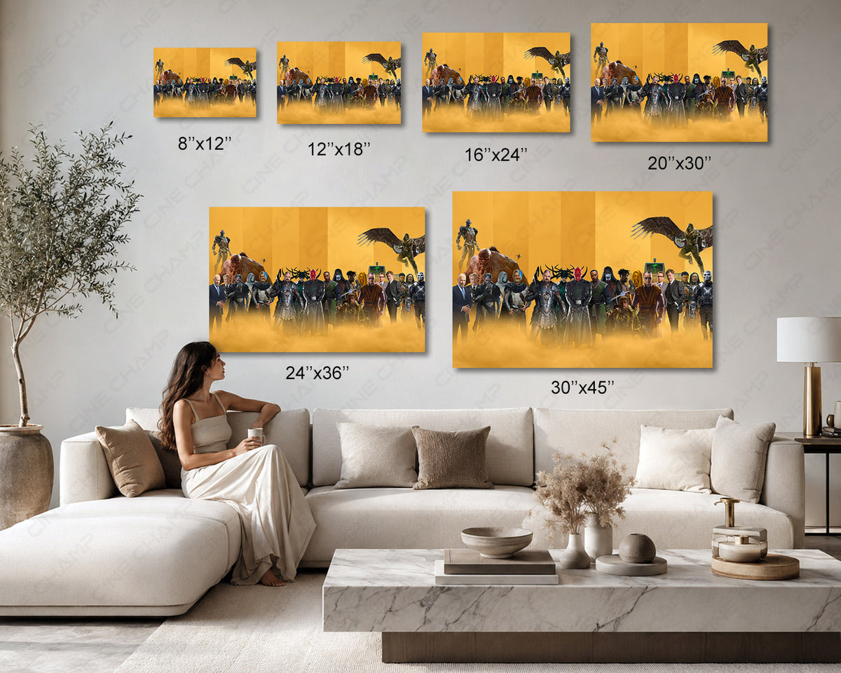 Marvel Studios Villain Poster Canvas