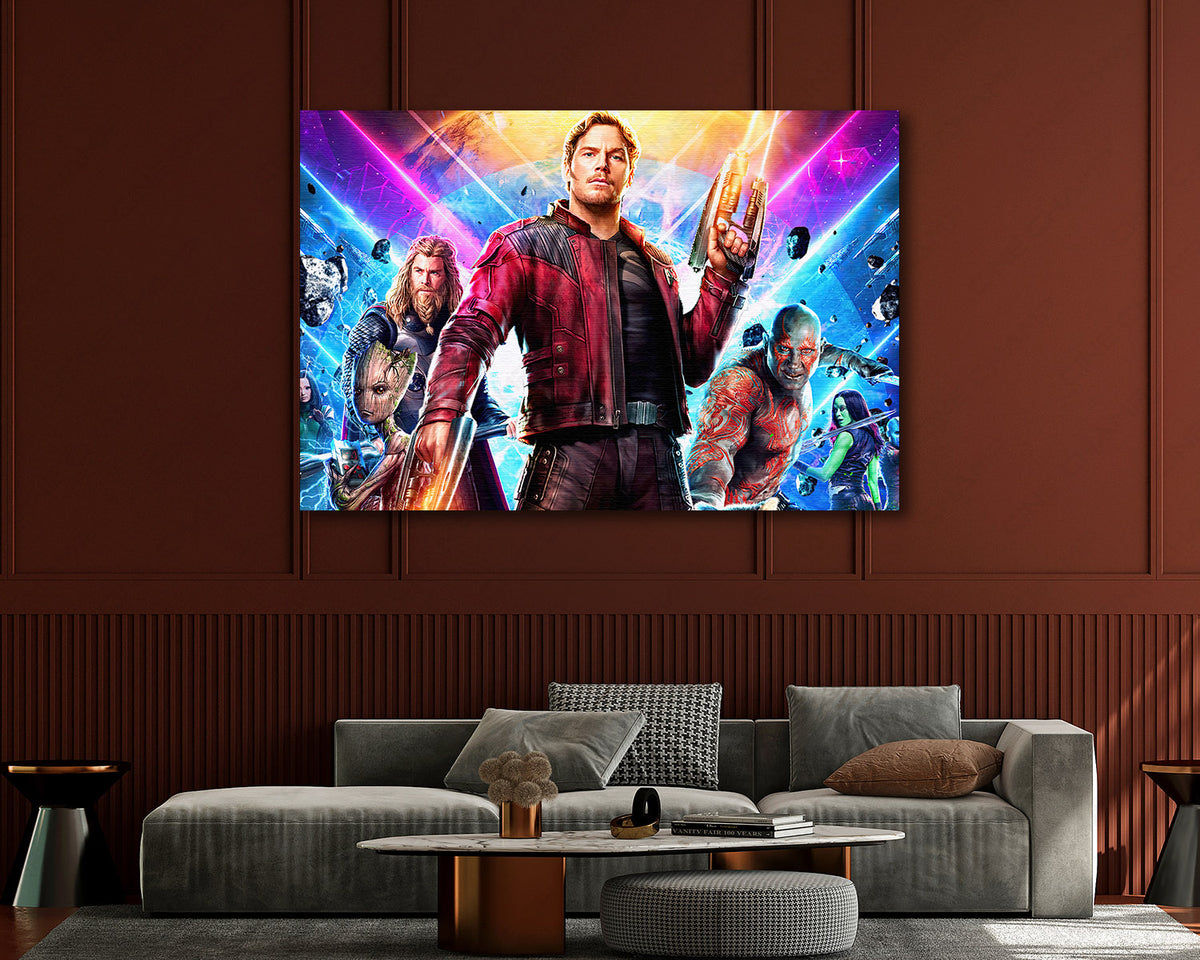 Marvel cosmic adventure canvas artwork
