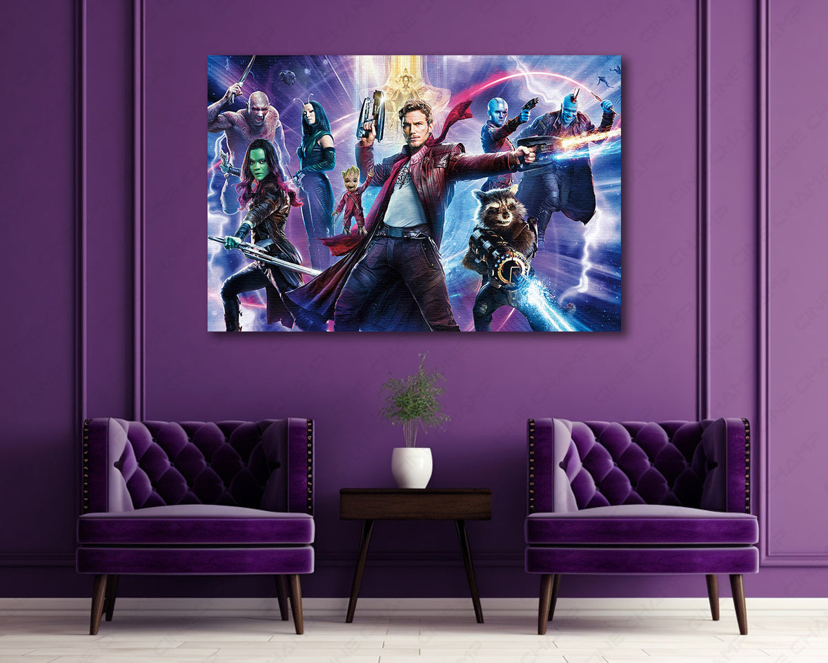 Marvel cosmic heroes wall artwork