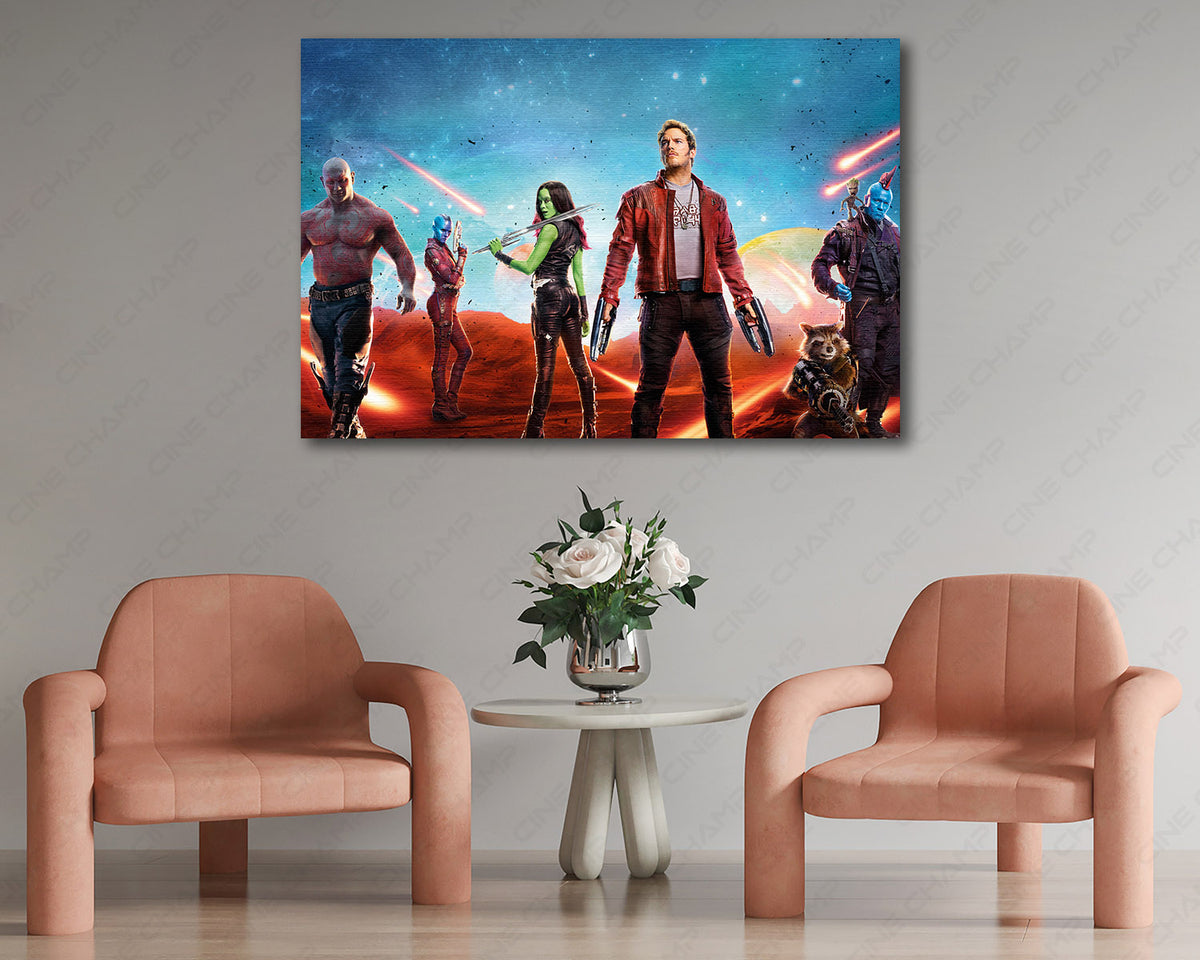 Marvel cosmic team wall artwork
