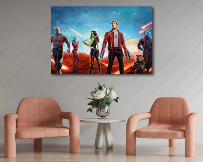 Marvel cosmic team wall artwork
