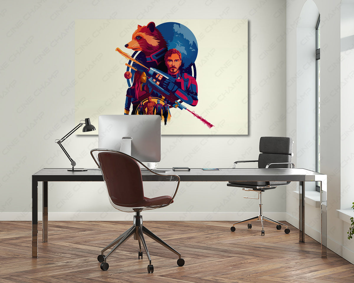 Marvel space adventure canvas wall art