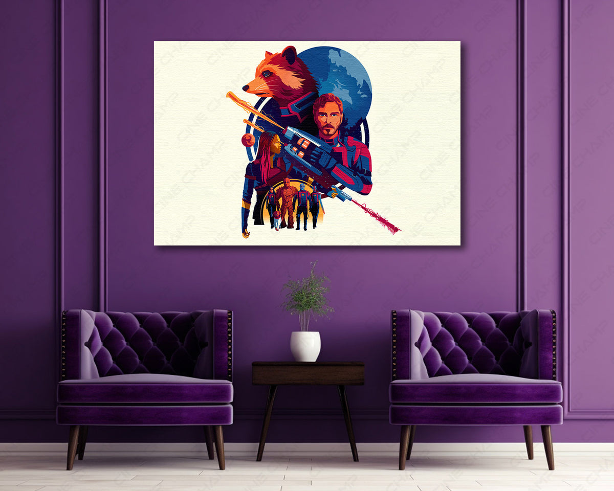 Marvel superhero canvas artwork