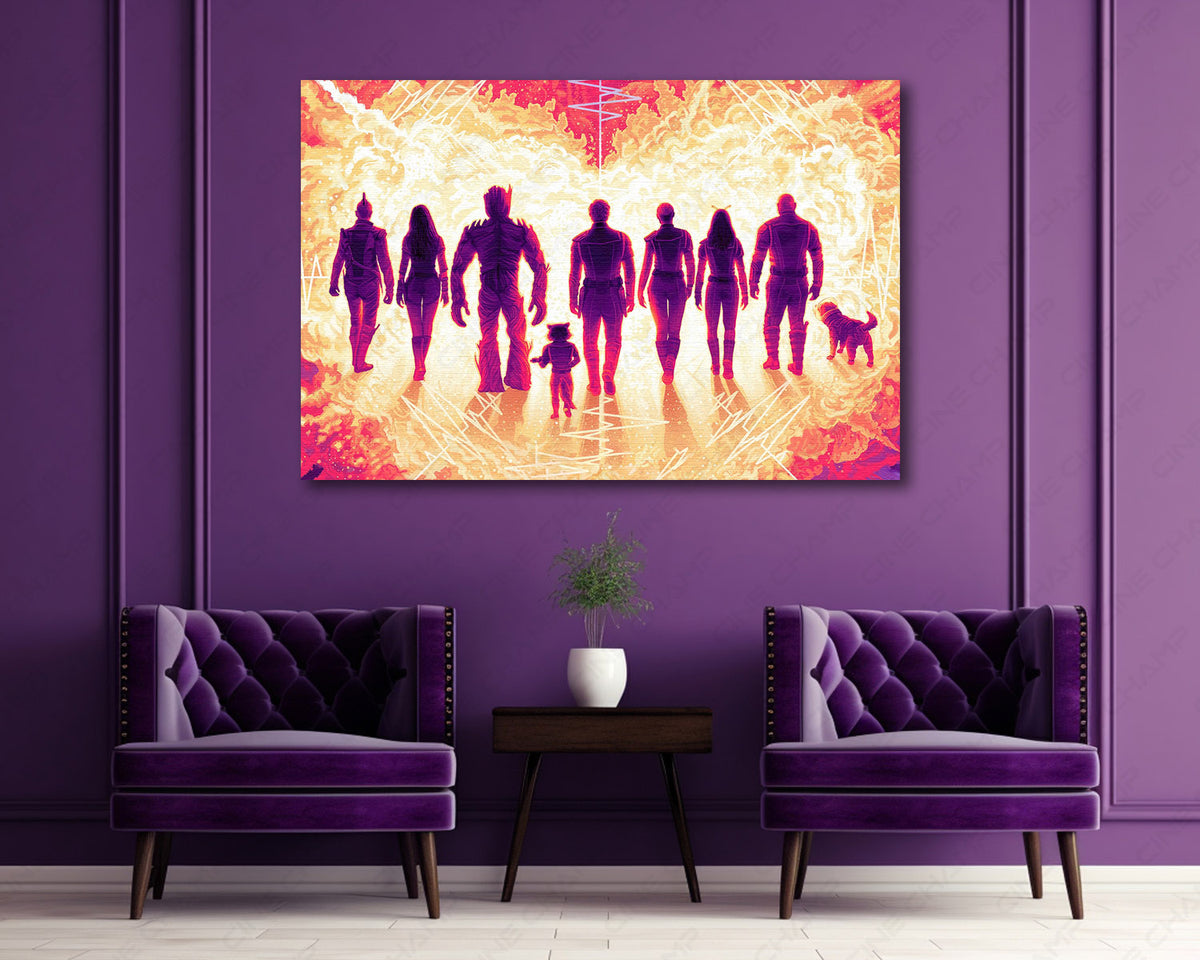 Marvel superhero team wall decor
