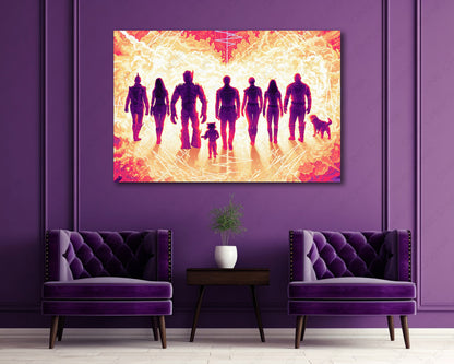 Marvel superhero team wall decor