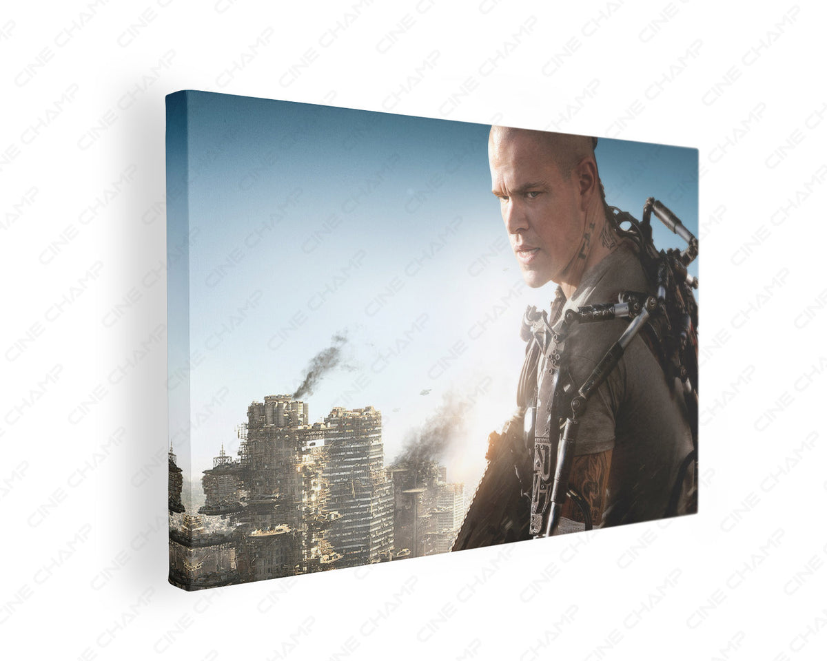 Matt Damon Elysium Canvas Wall Art
