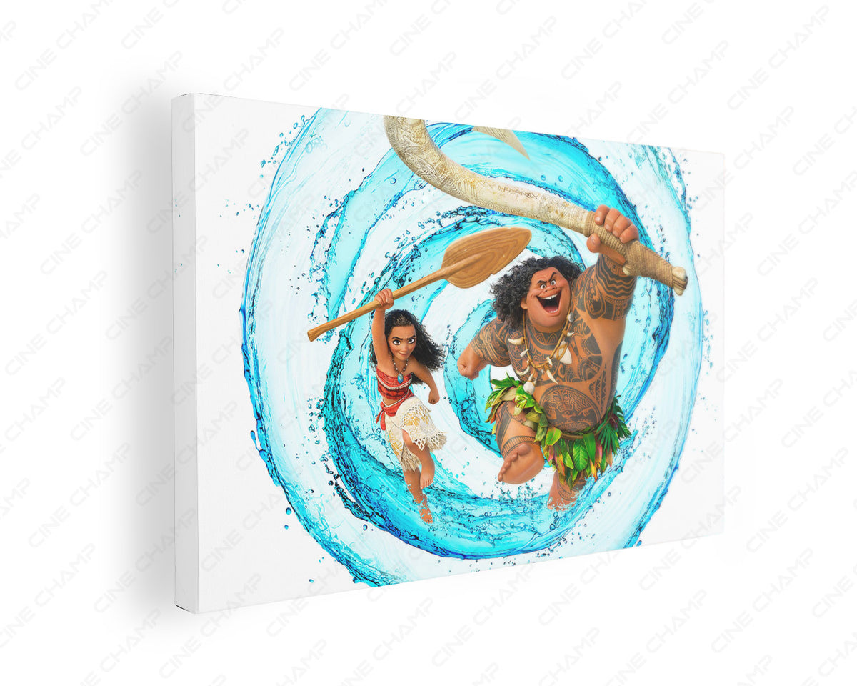 Maui and Moana canvas wall art