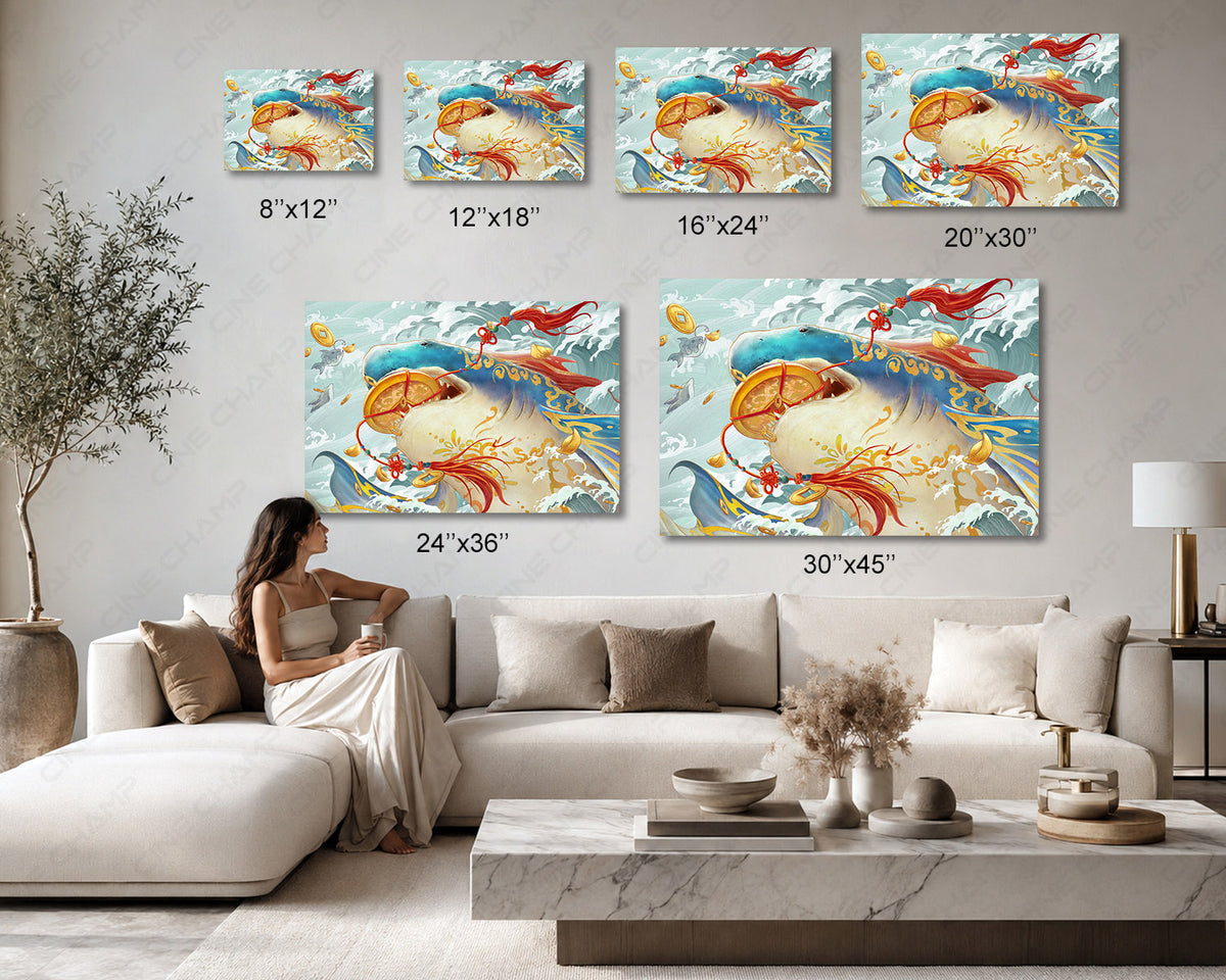 Meg 2 Movie Poster Canvas Print