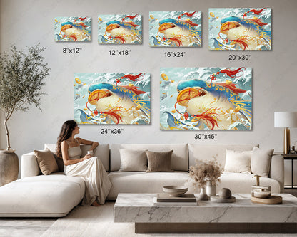 Meg 2 Movie Poster Canvas Print