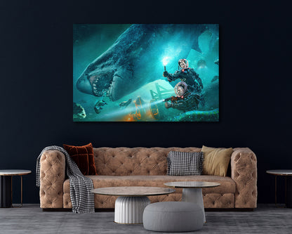 Meg 2 The Trench Shark Movie Art