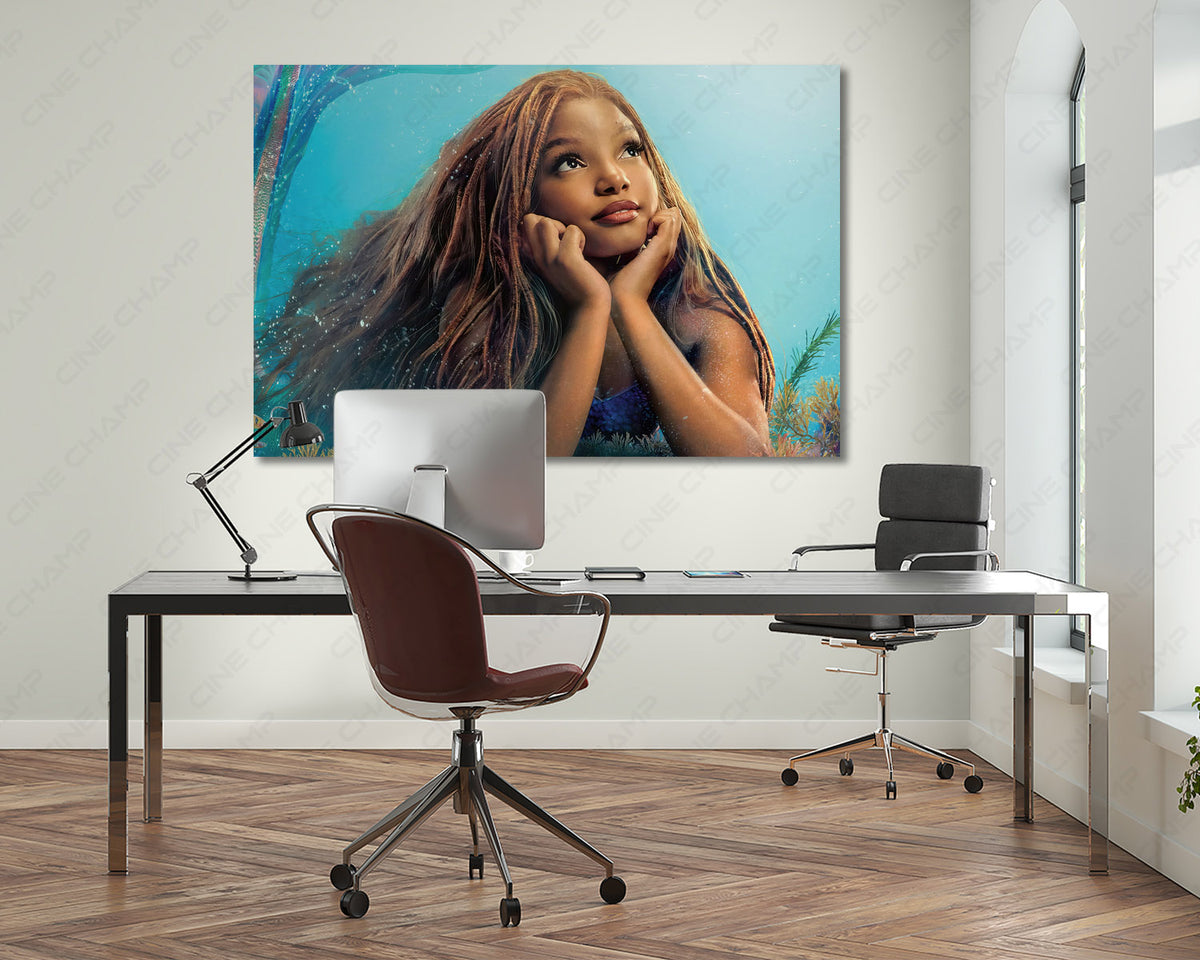 Mermaid movie canvas for living room