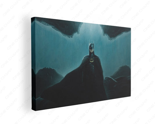 Michael Keaton As Batman In The Flash Canvas Wall Art