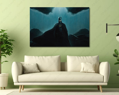 Michael Keaton Dark Knight Canvas Print