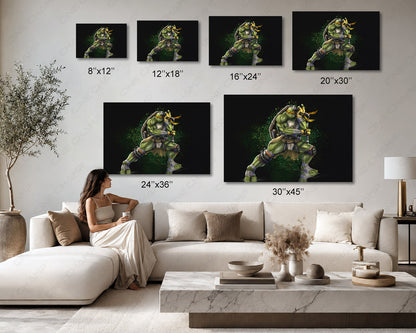Michelangelo Gaming Room Canvas Decor