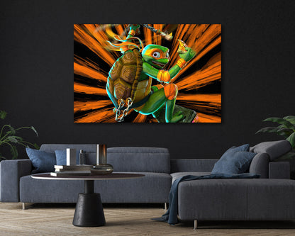 Michelangelo Mutant Mayhem Canvas Print