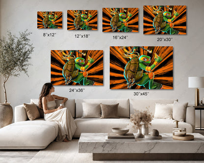 Michelangelo Mutant Mayhem Wall Art