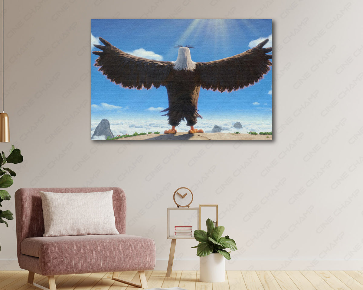 Mighty Eagle character canvas artwork