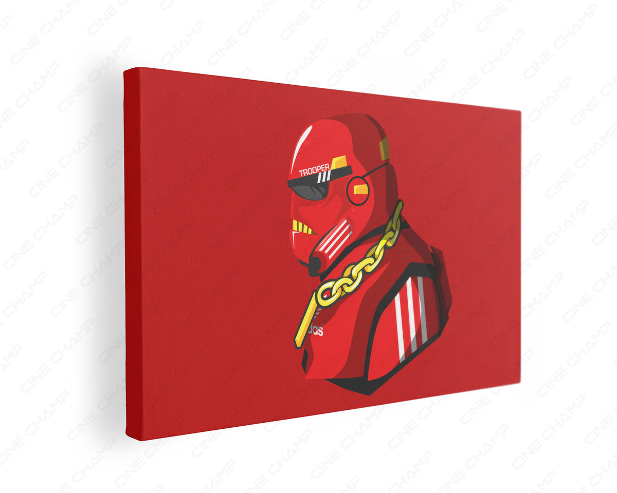 Minimal Stormtrooper Canvas Wall Art