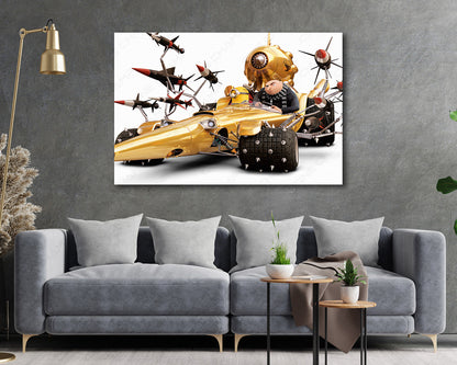 Minions Despicable Me 3 car canvas print