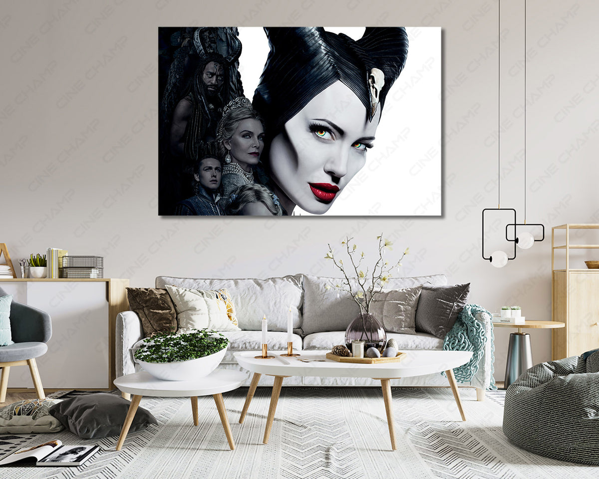 Mistress Of Evil Fantasy Poster Canvas