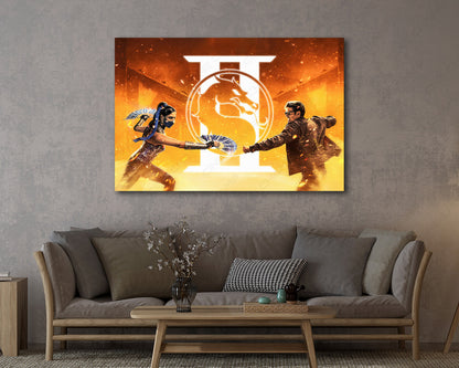 Mortal Kombat II Canvas Print Premium Wall Art