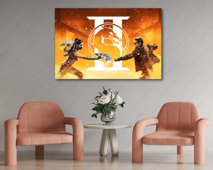 Mortal Kombat II Canvas Print Premium Wall Art
