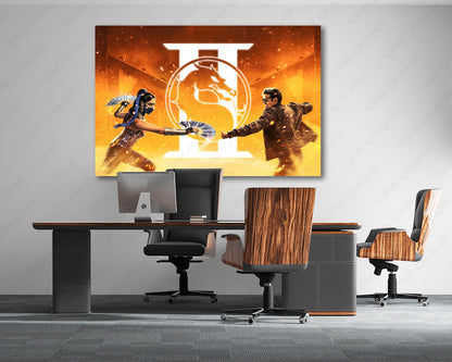 Mortal Kombat II Canvas Print Premium Wall Art