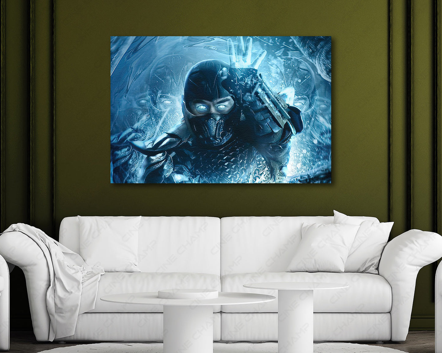 Mortal Kombat Sub Zero Canvas Wall Art