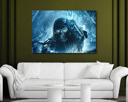 Mortal Kombat Sub Zero Canvas Wall Art