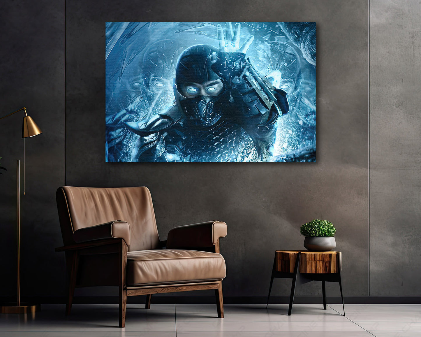 Mortal Kombat Sub Zero Canvas Wall Art