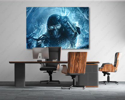 Mortal Kombat Sub Zero Canvas Wall Art