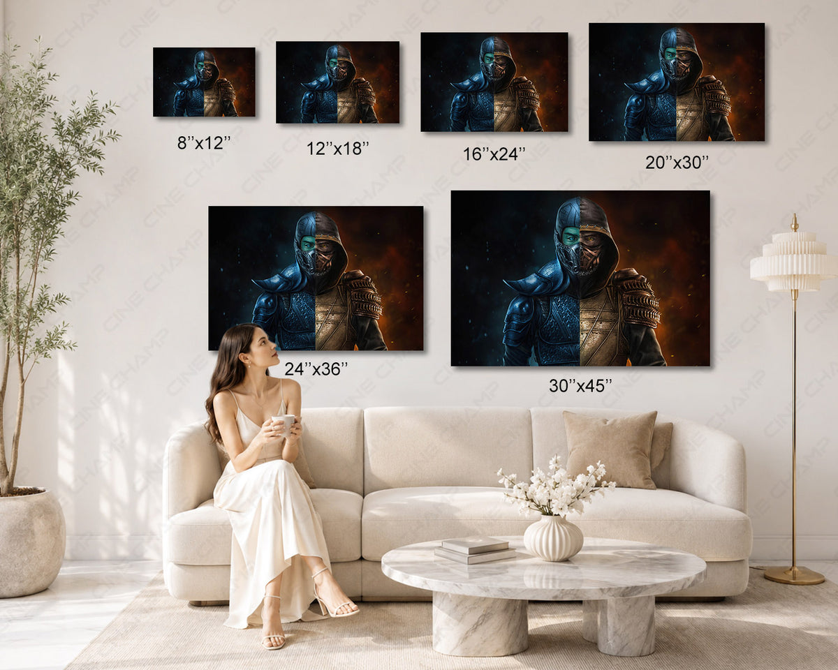 Mortal Kombat Character Wall Art