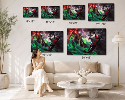 Mysterio Cinematic Canvas Wall Art
